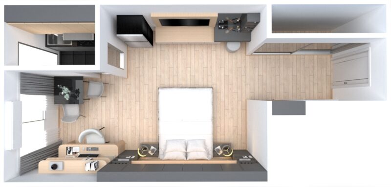 โครงการรีโนเวทคอนโด Aspace ด้วยเฟอร์นิเจอร์ฟิตอินจากโรงงานเฟอร์นิเจอร์มืออาชีพ